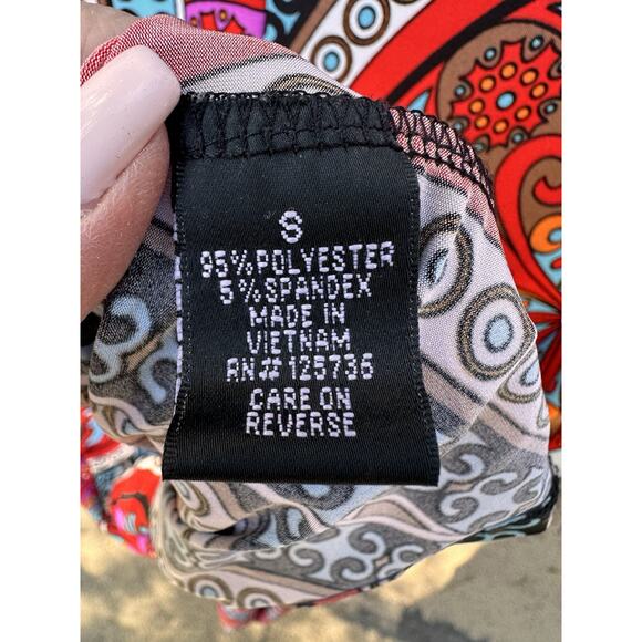 Halter Maxi Backless Dress Small Paisley Floral Hobo Hippie Tired Y2K Babydoll - Picture 9 of 11